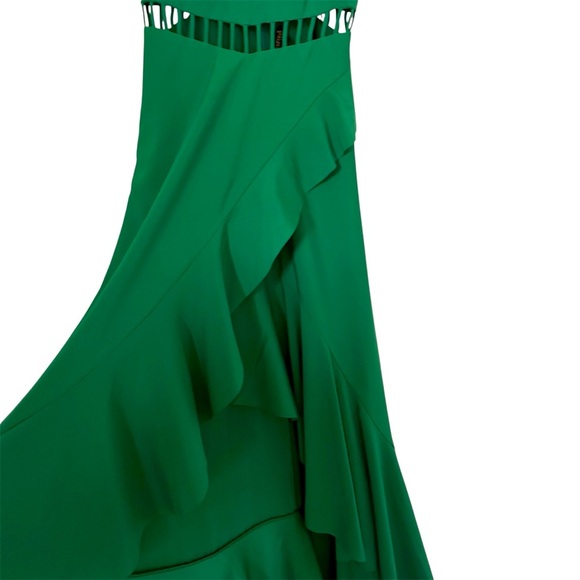 Free People Jetstream Maxi Dress Green
Size 4 - Ruffle Cutout Boho Rare - Picture 8 of 13